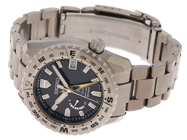 SEIKO 男士 自动上链 Prospex SBDB029 黑色表盘 钛金 不锈钢 [472] HK